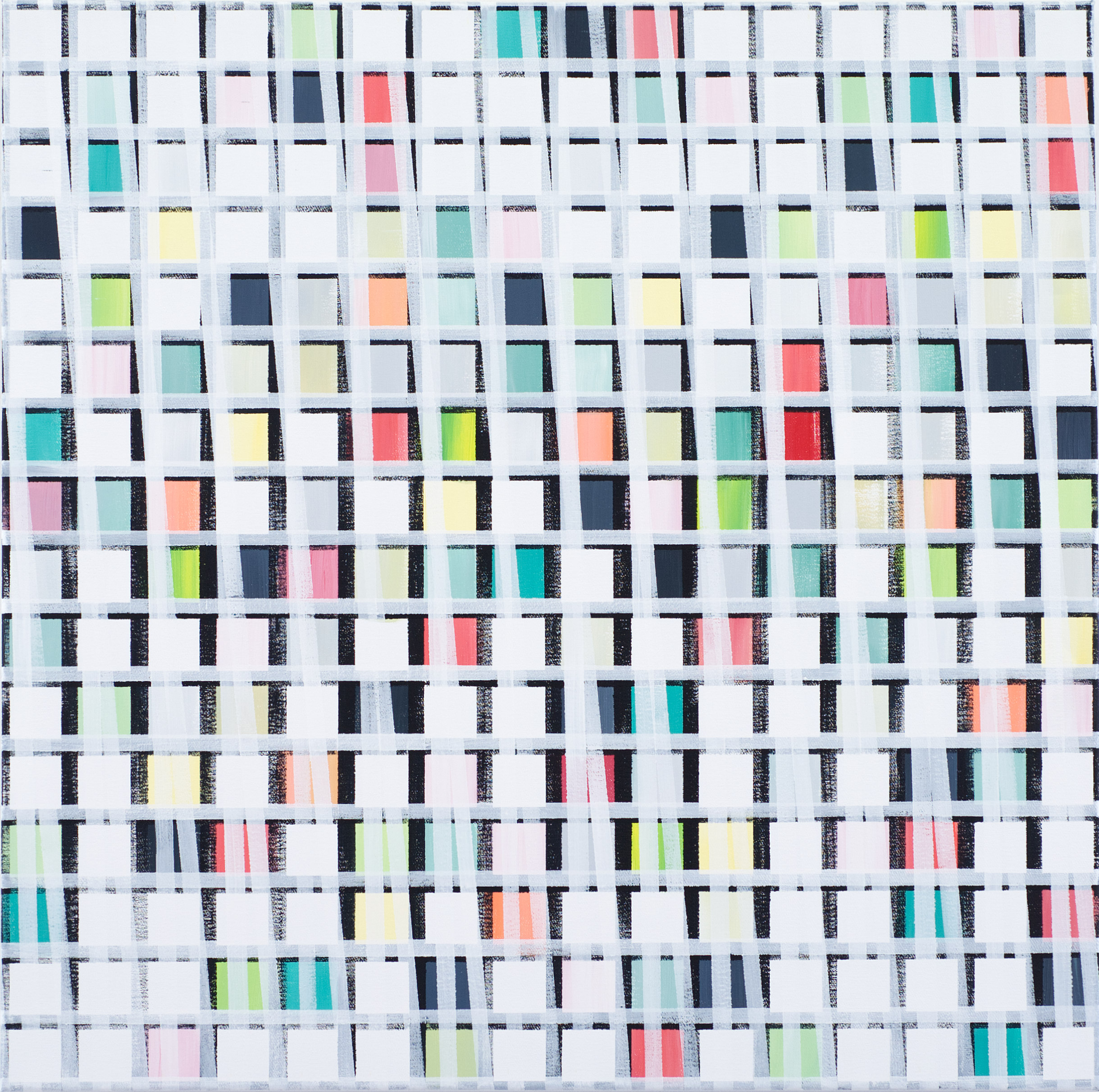 KOMPOSITION IX 2019, Acryl auf Leinwand 80x80 cm