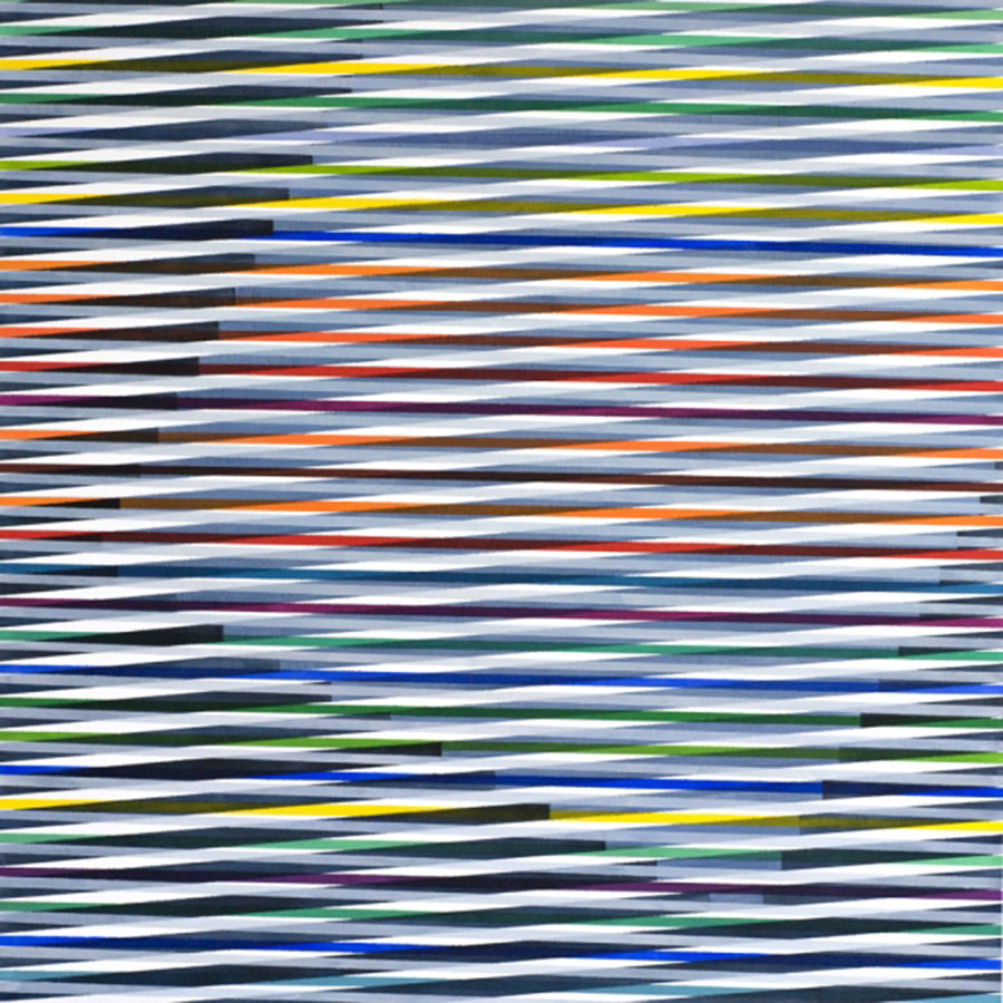 TWIST XIII, Acryl auf MDF, 80x80 cm