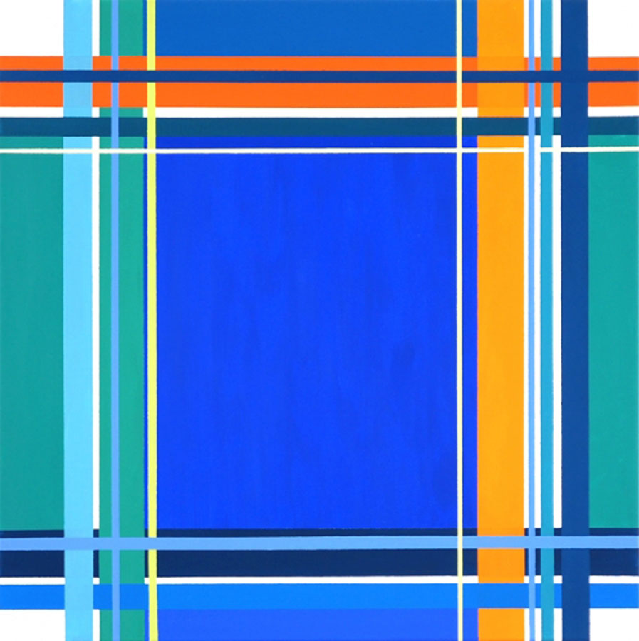SQUARES XI 2018, Acryl auf Leinwand 80X80cm