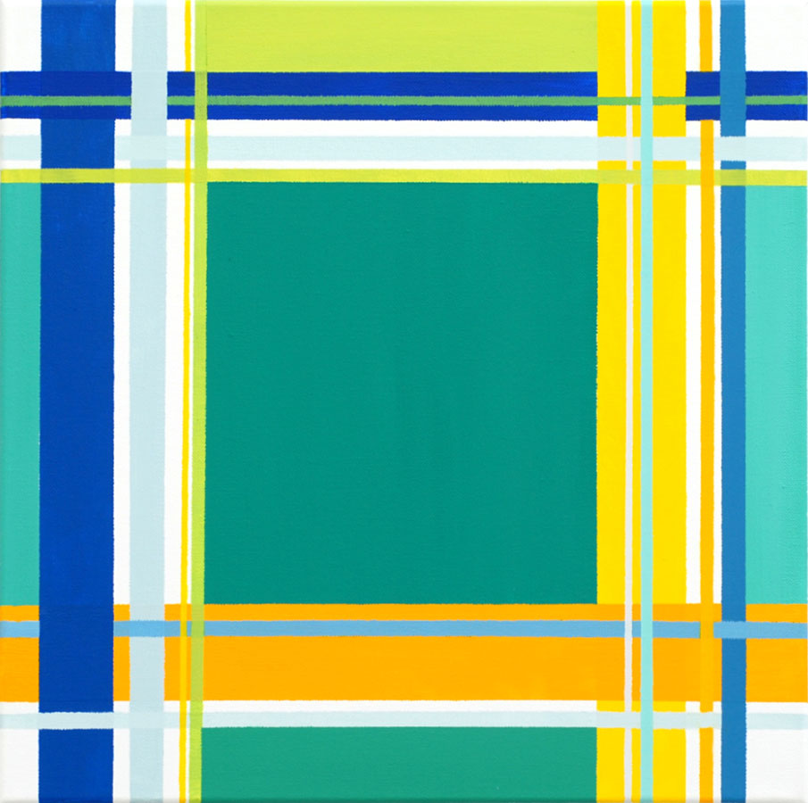 SQUARES IX 2017, Acryl auf Leinwand, 40x40cm