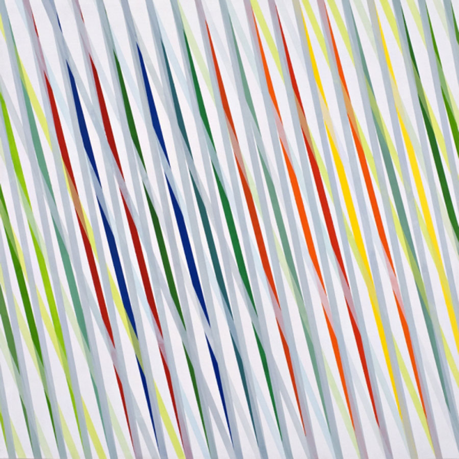 TWIST XXIII 2012, Acryl auf MDF, 80x80 cm