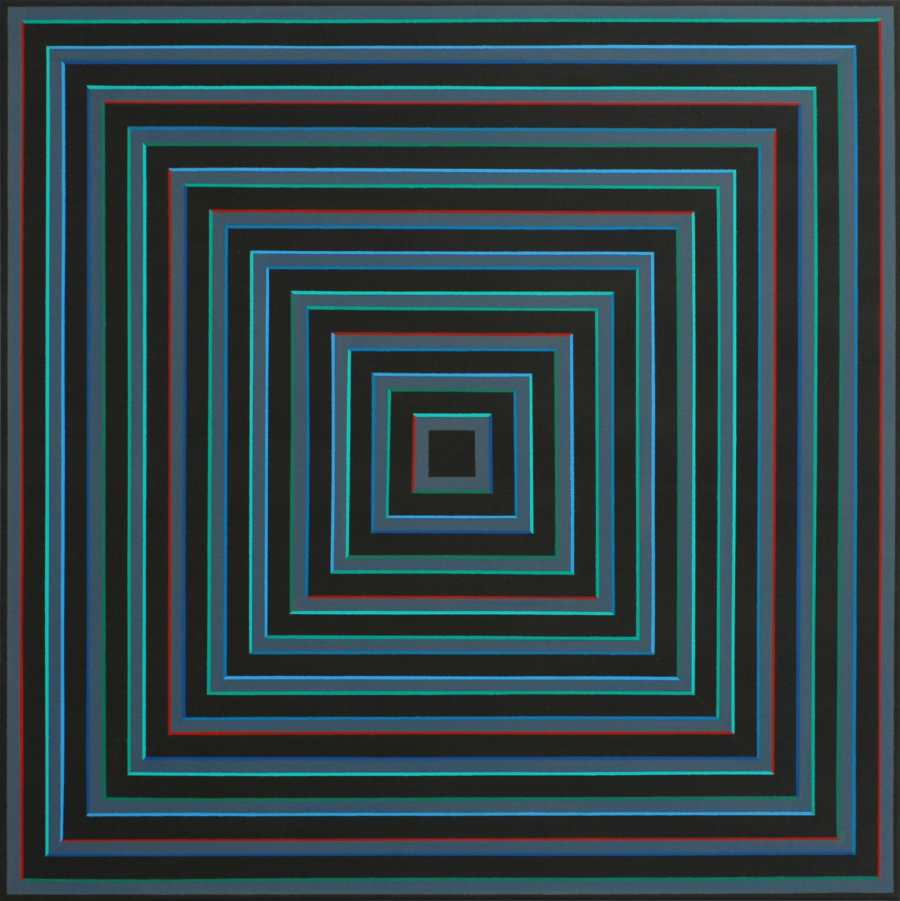LINIO IV 2017, Acryl auf Leinwand, 100x100 cm