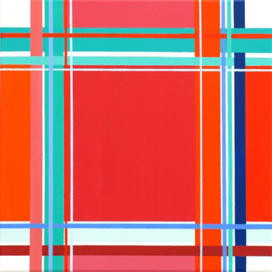 SQUARES X 2018, Acryl auf Leinwand, 40x40cm