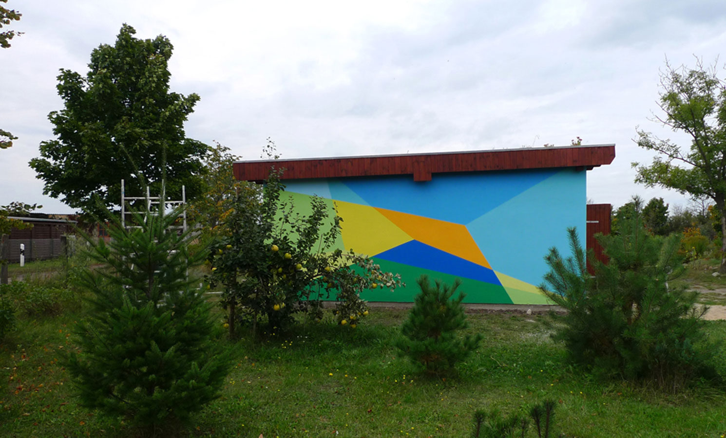Wandbild in Jahnberge/HVL, 2,5 x 6,2 m