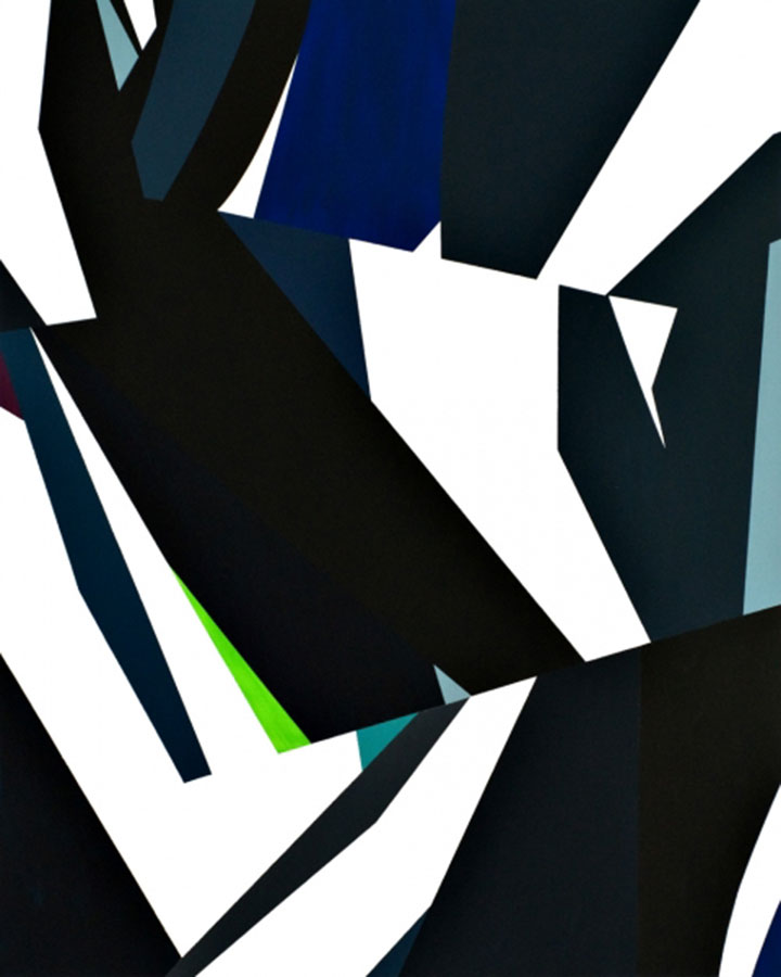 UNTITLED 2009, Acryl auf MDF 100x80 cm