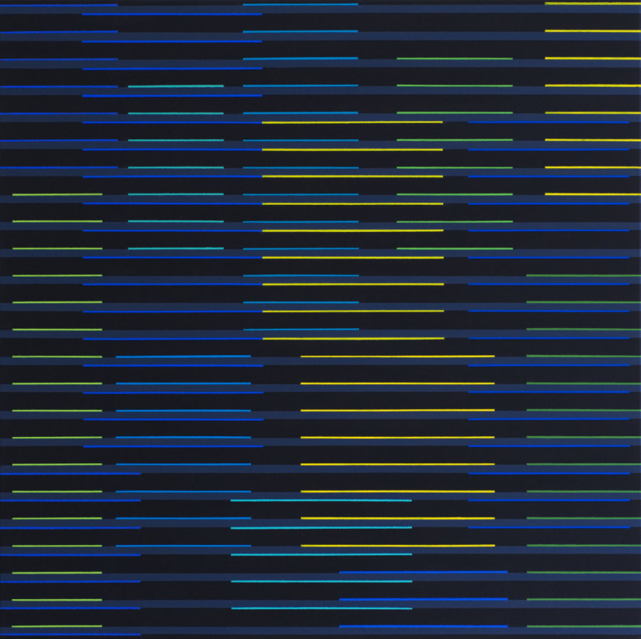 LINIO II 2016, Acryl auf Leinwand, 100x100 cm