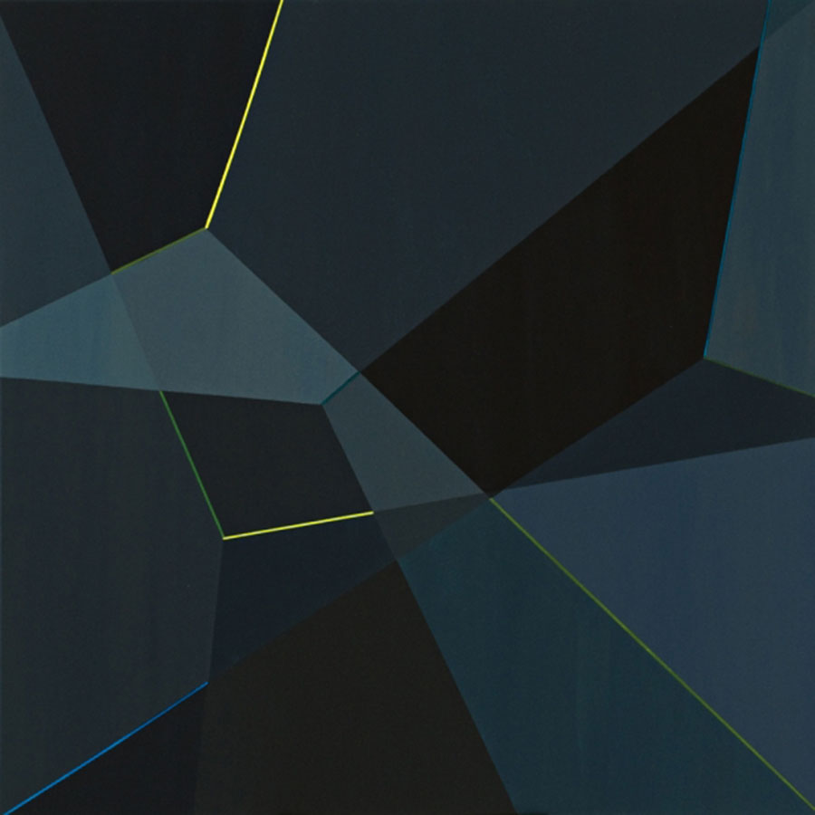 INSIDE/OUTSIDE VIII 2010, Acryl auf Leinwand 100x100 cm
